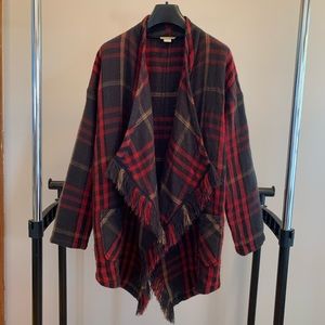 Lucky Brand plaid knit cardigan (medium)